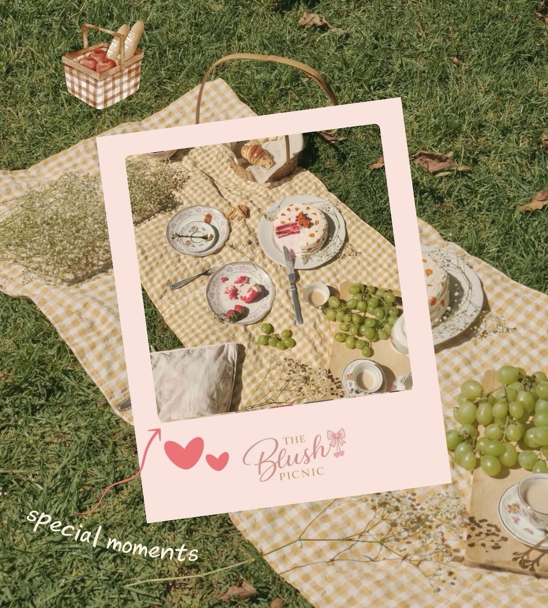 Yellow gingham picnic