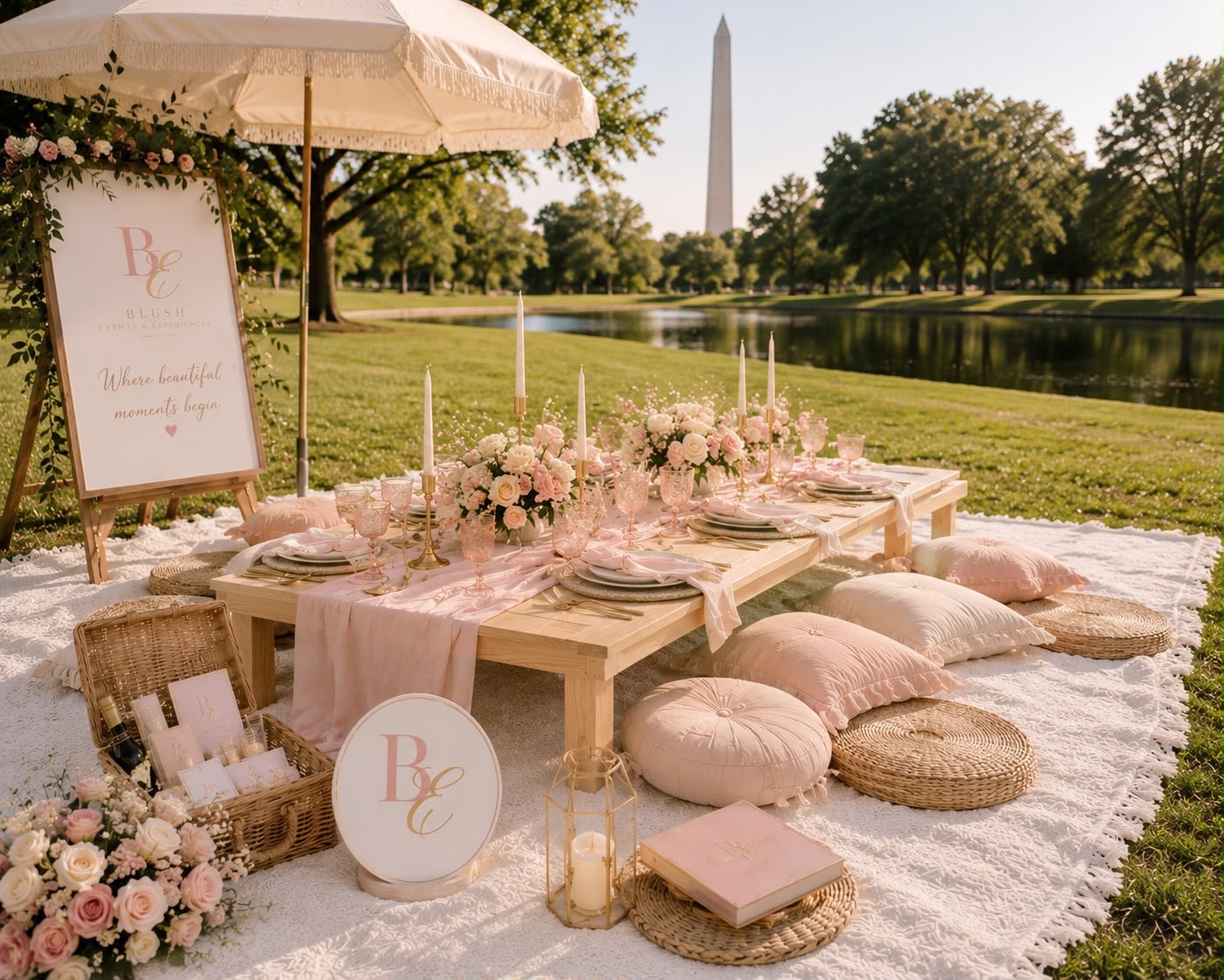 Blush picnic at the National Mall