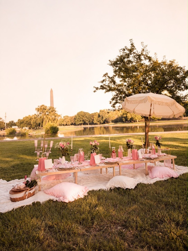 Blush picnic at the National Mall
